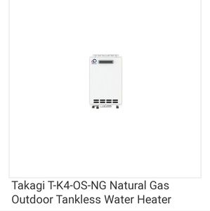 TAKAGI TANKLESS OUTDOOR WATER HEATER